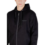 Black Cotton Hoodie