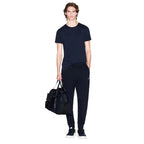 Blue Cotton Joggers (Workout Pants)