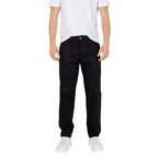 Black Cotton Skinny Pants