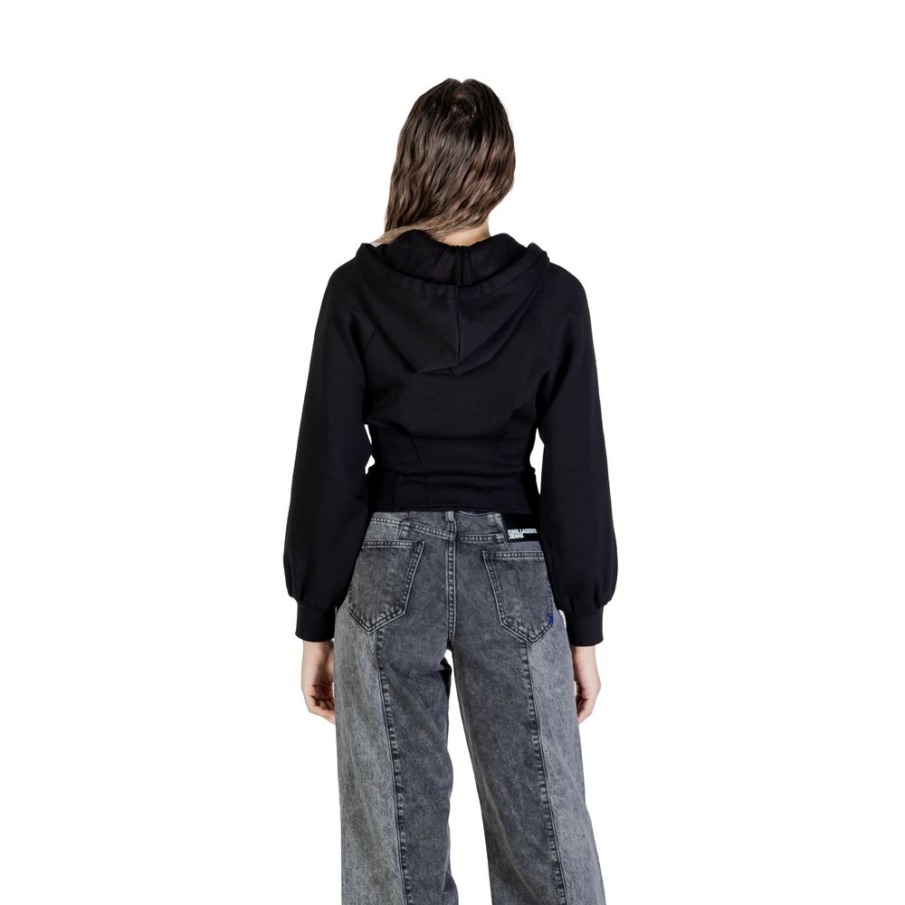 Black Polyamide Hoodie