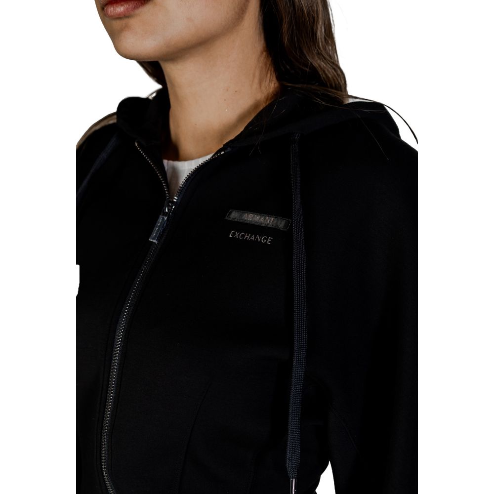 Black Polyamide Hoodie