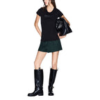 Black Cotton T-Shirt