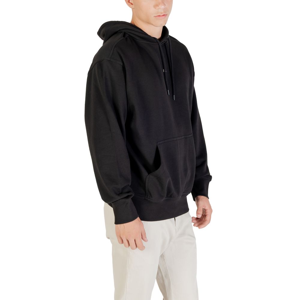 Black Cotton Hoodie