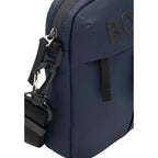 Blue Polyester Messenger Bag