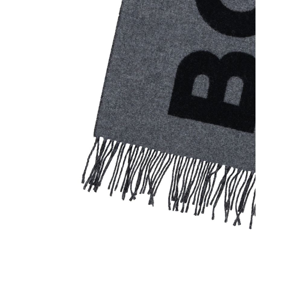 Gray Wool Scarf