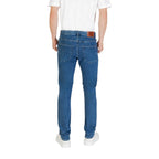 Blue Polyester Skinny Jeans