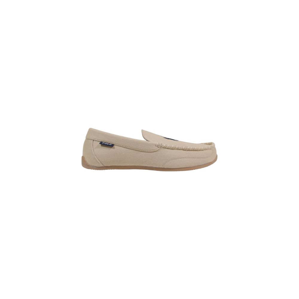 Beige Textile Slippers