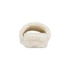 Cream Textile Slippers