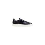 Black Polyester Low Top Sneakers