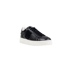 Black Polyester Low Top Sneakers