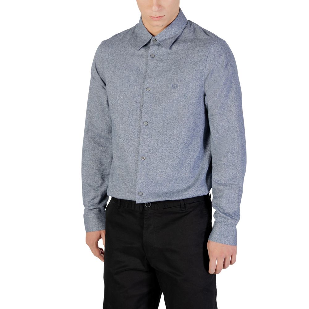 Blue Cotton Dress Shirt