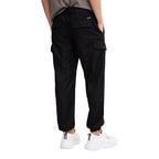 Black Polyester Casual Pants