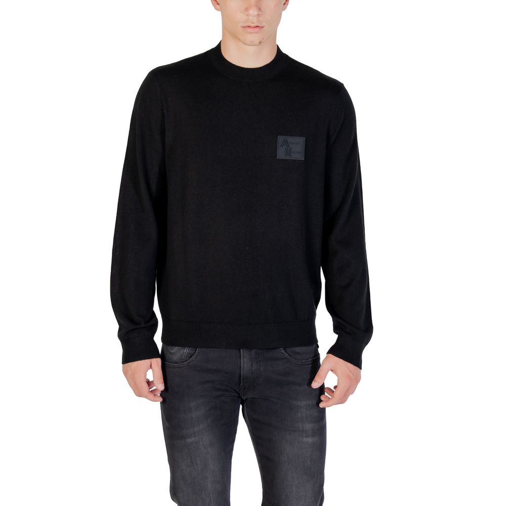 Black Marabou Sweatshirt