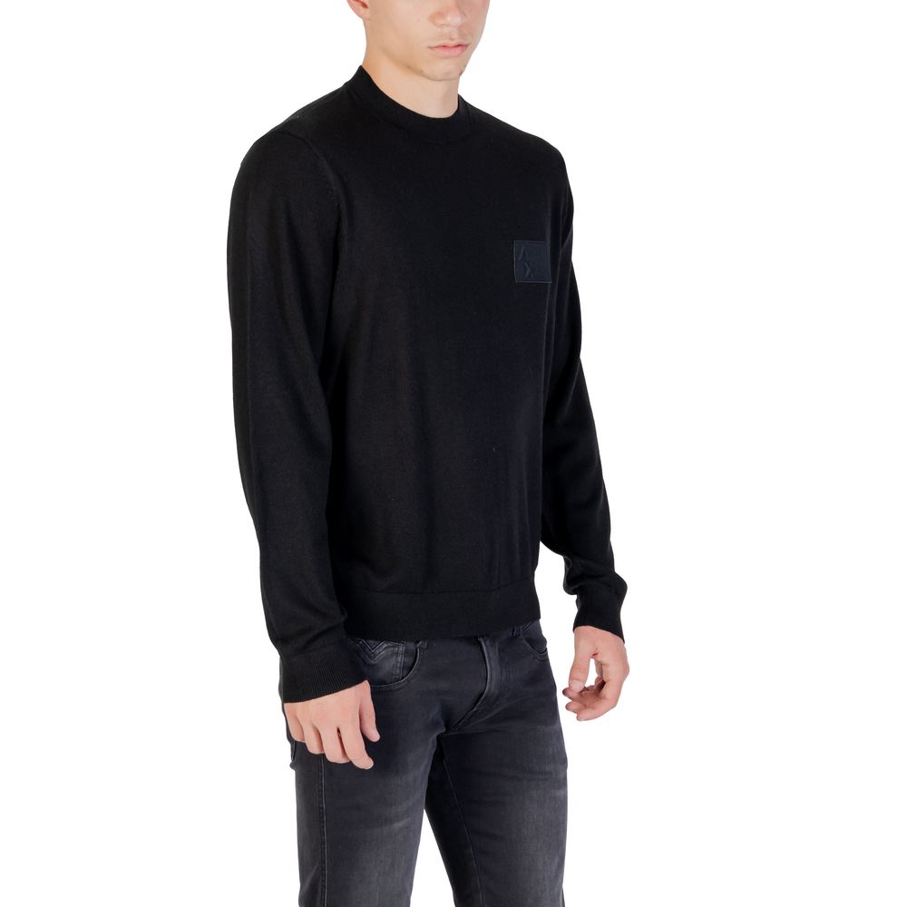 Black Marabou Sweatshirt