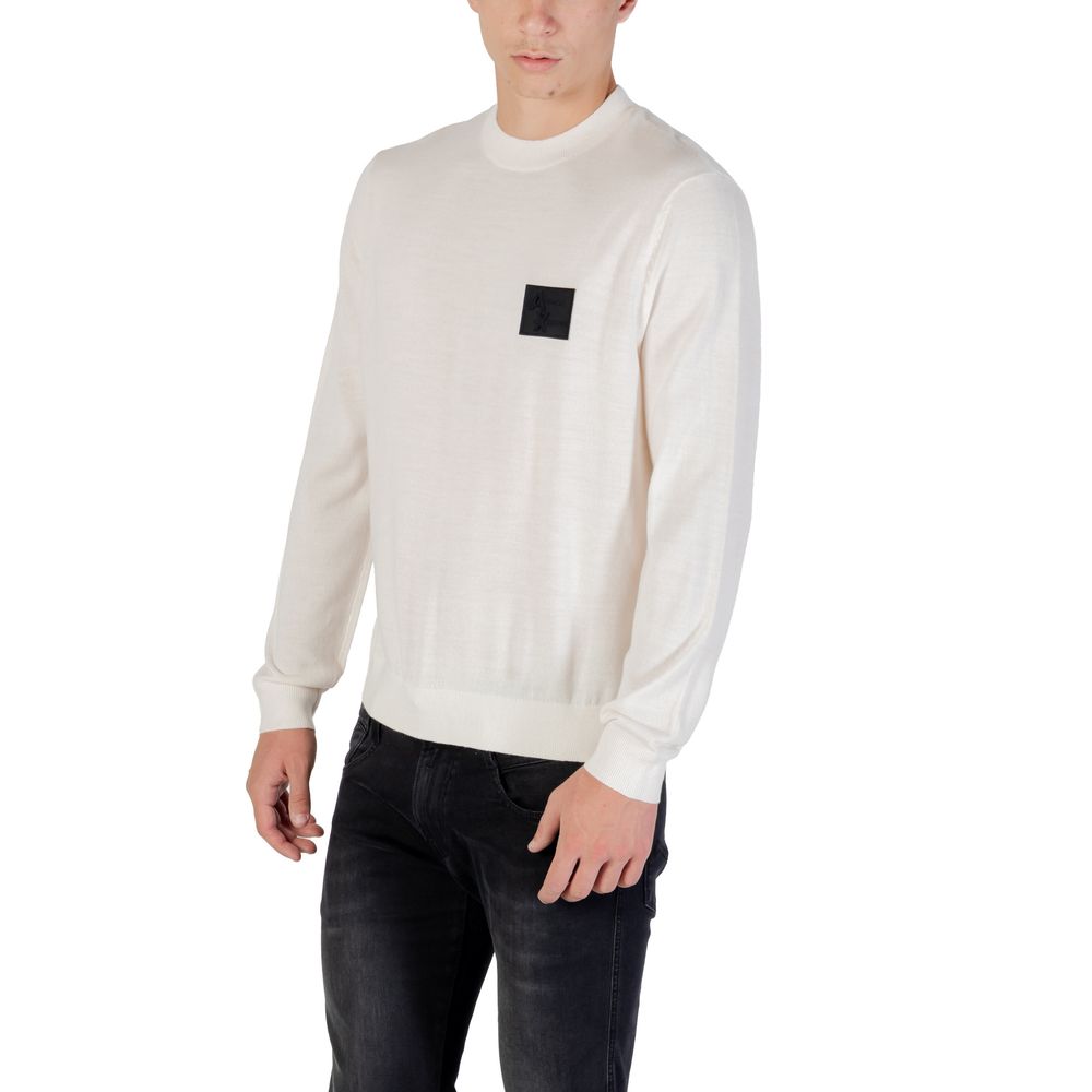 White Marabou Sweatshirt