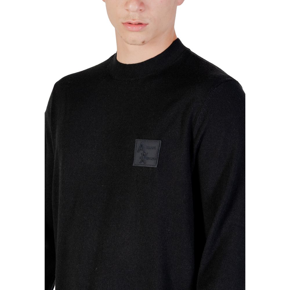 Black Marabou Sweatshirt