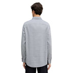 Black And White Cotton Dress Shirt