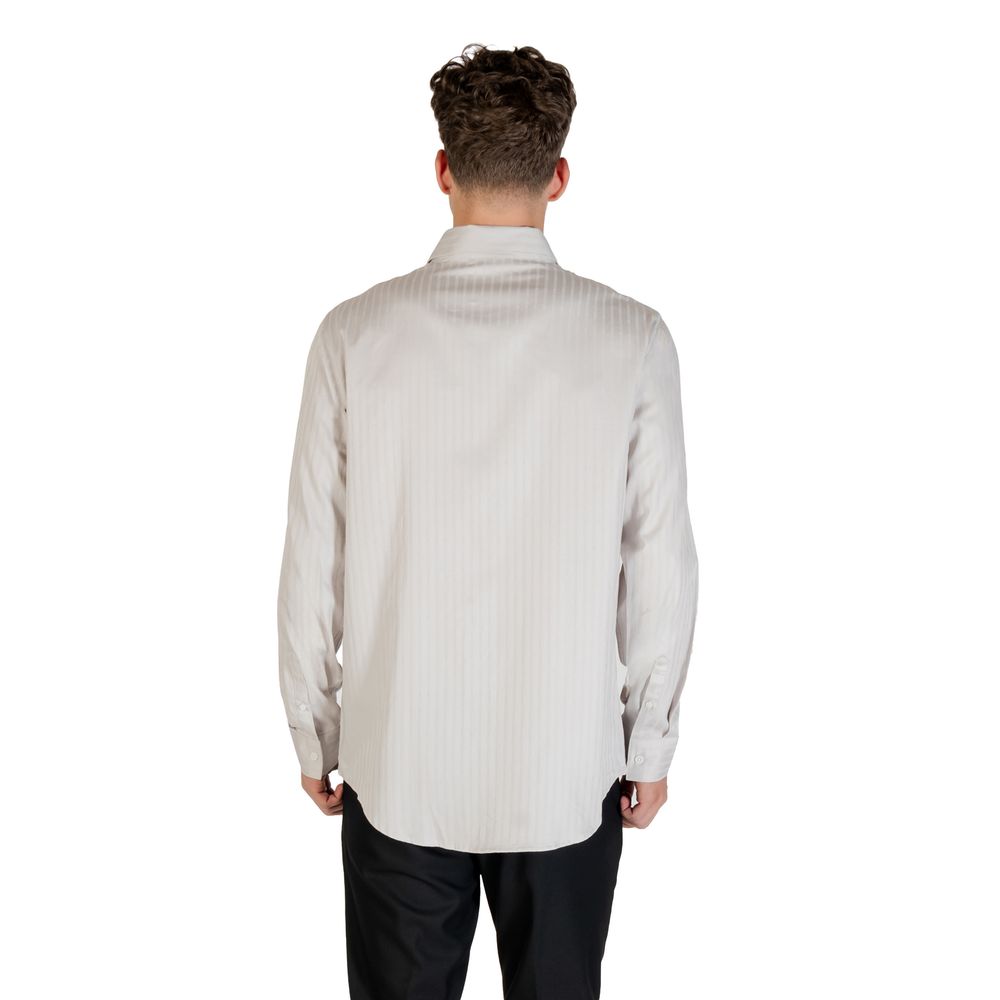 Gray Cotton Pattern Shirt