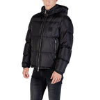 Black Polyamide Full-Length Jacket