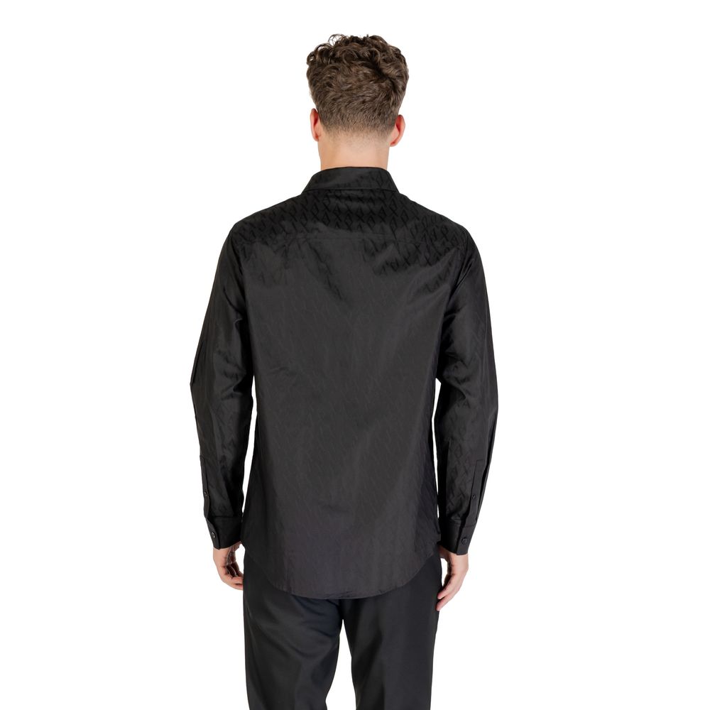Black Cotton Dress Shirt