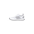 White Polyester Athletic Sneakers
