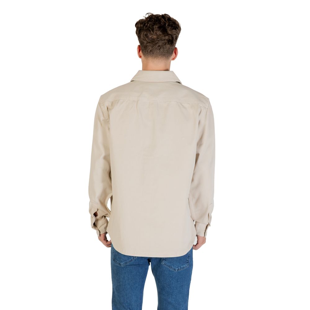Beige Polyester Shirt