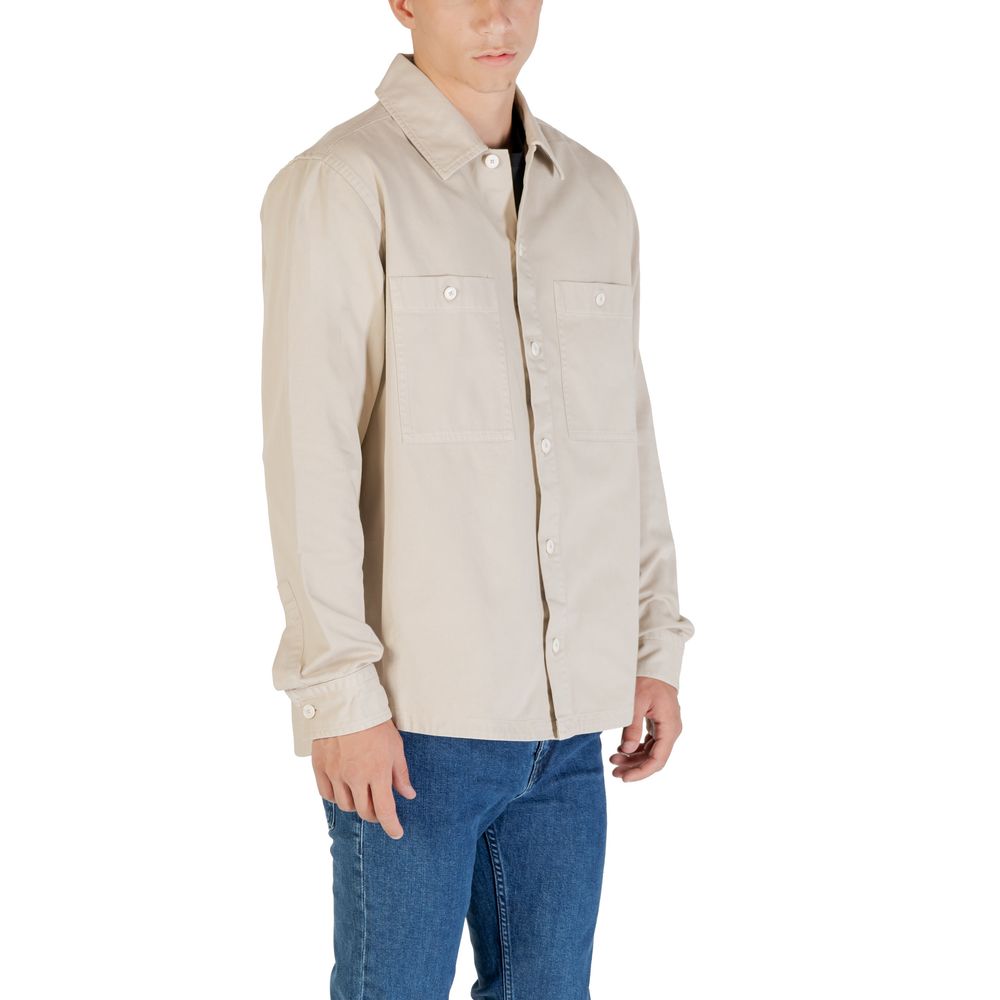 Beige Polyester Shirt