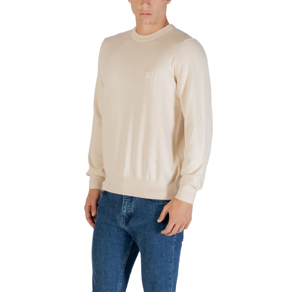 Beige Cotton Sweatshirt