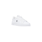 White Leather Low Top Sneakers