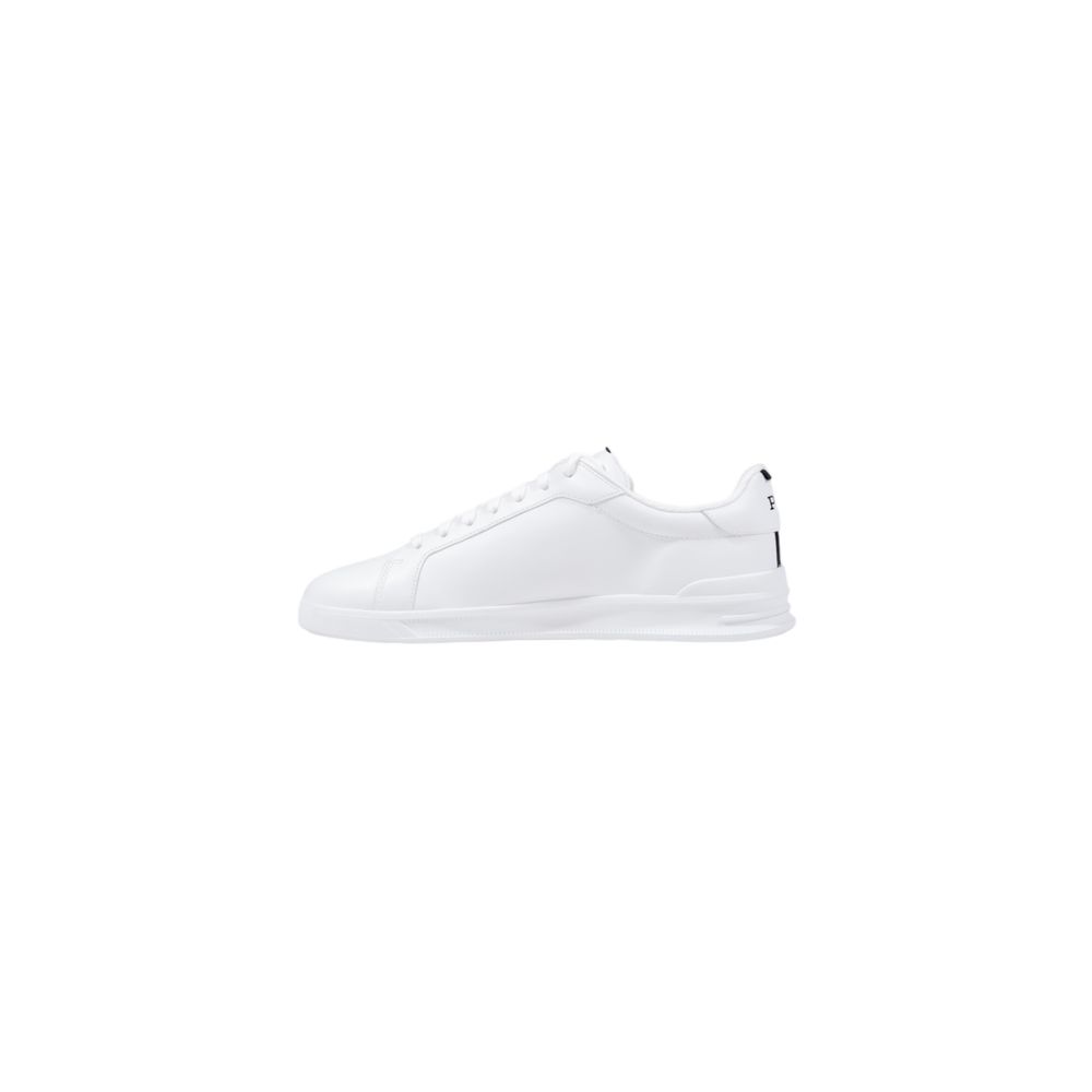 White Leather Low Top Sneakers