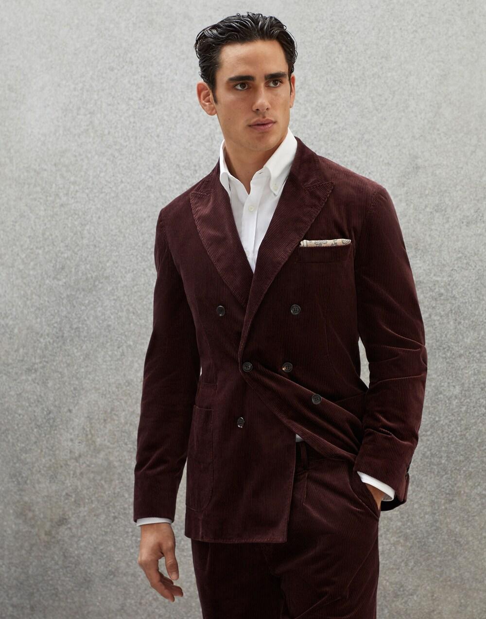 Purple Cotton Blazer