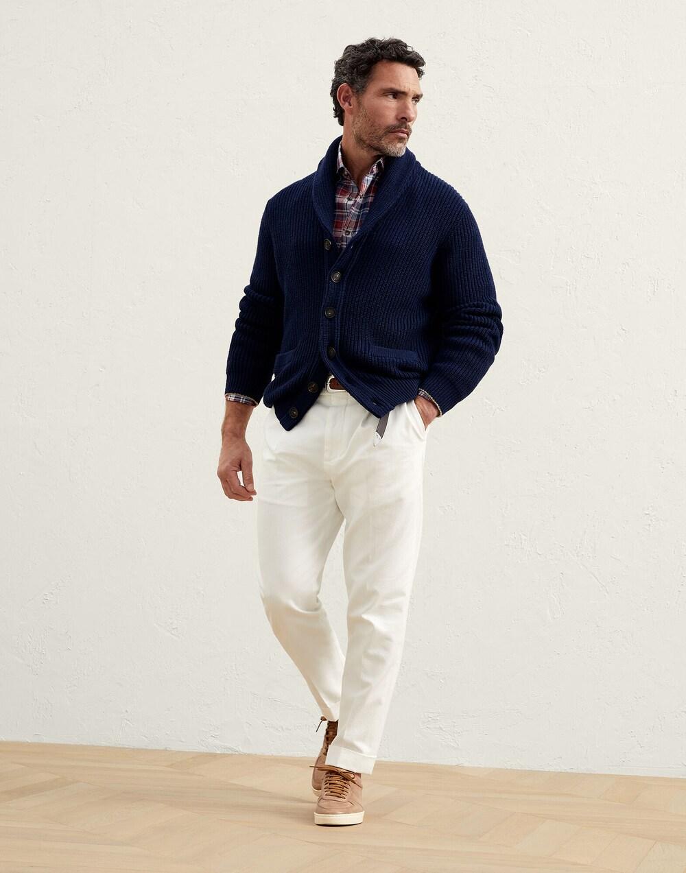 Bicolor Linen Pattern Shirt