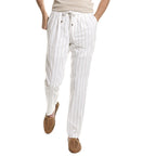 Bicolor Cotton Casual Pants