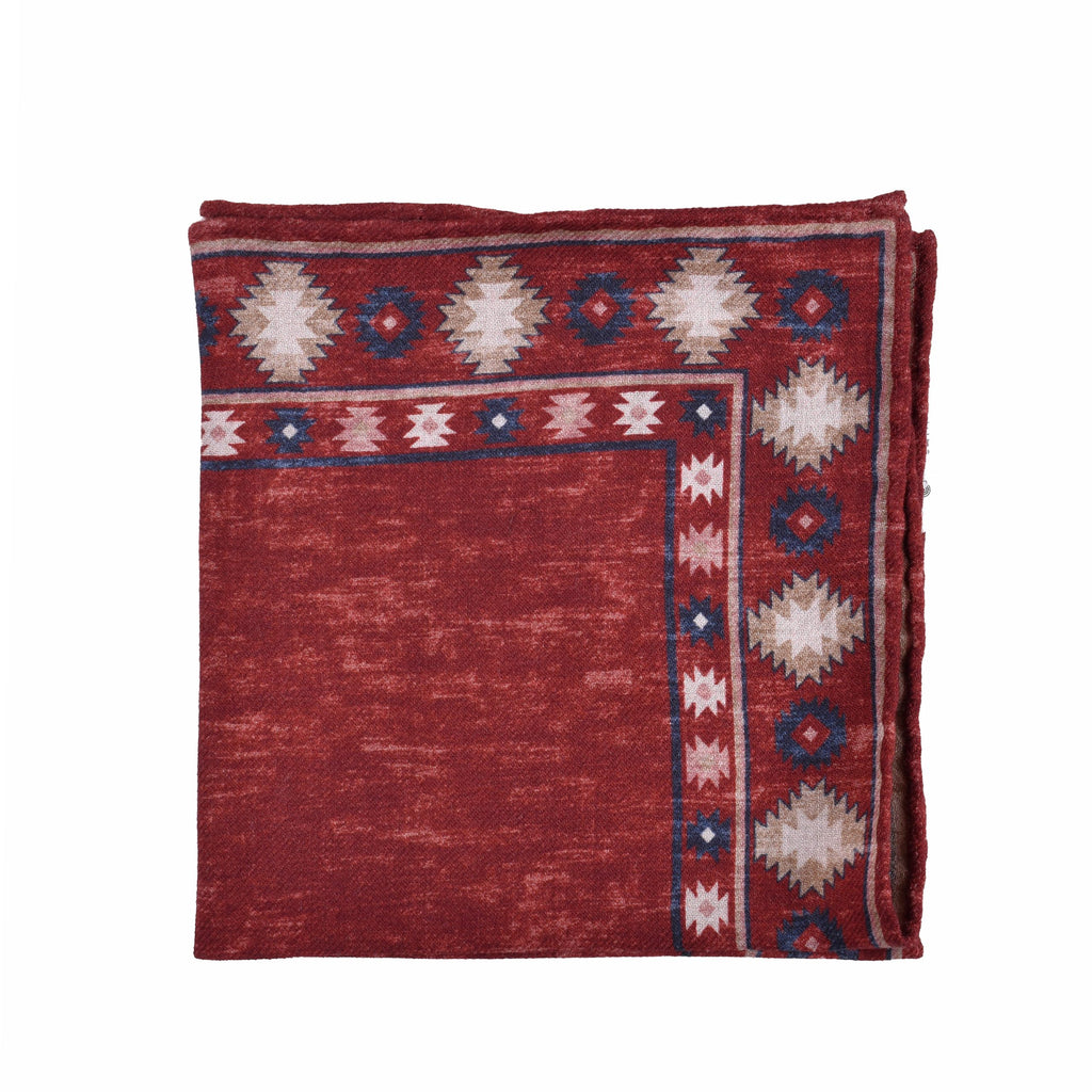 Bicolor Wool Pocket Square