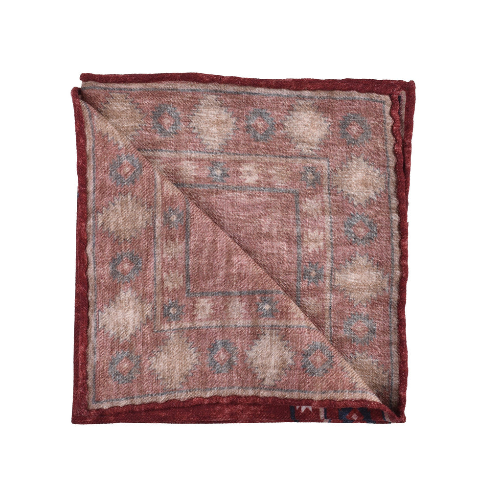 Bicolor Wool Pocket Square