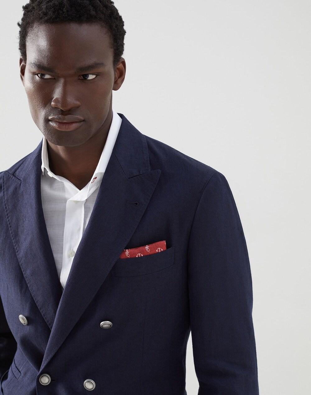 Bicolor Silk Pocket Square