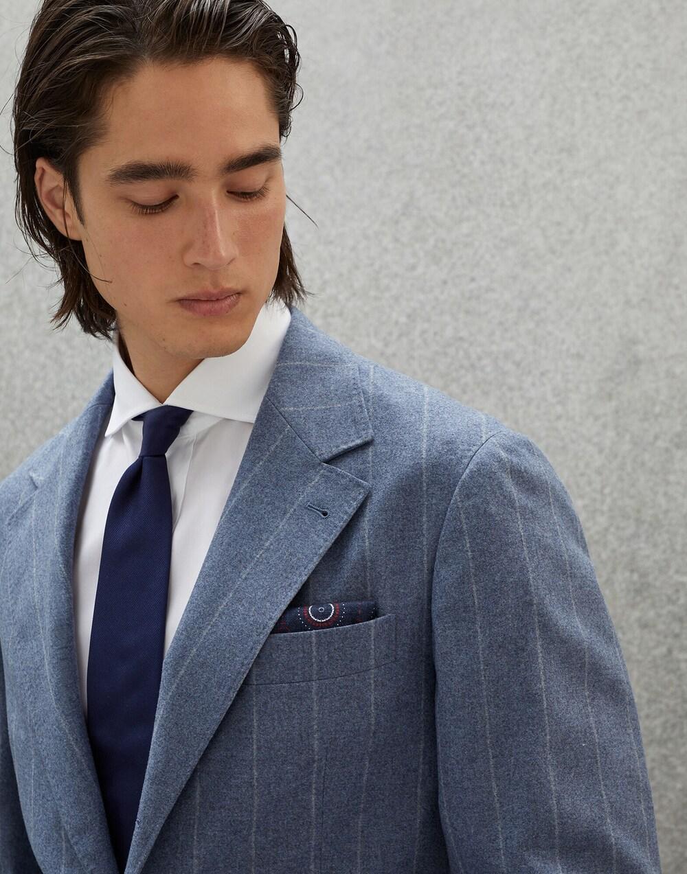 Bicolor Silk Pocket Square