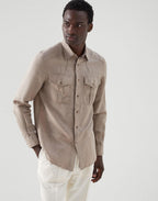 Brown Linen Shirt