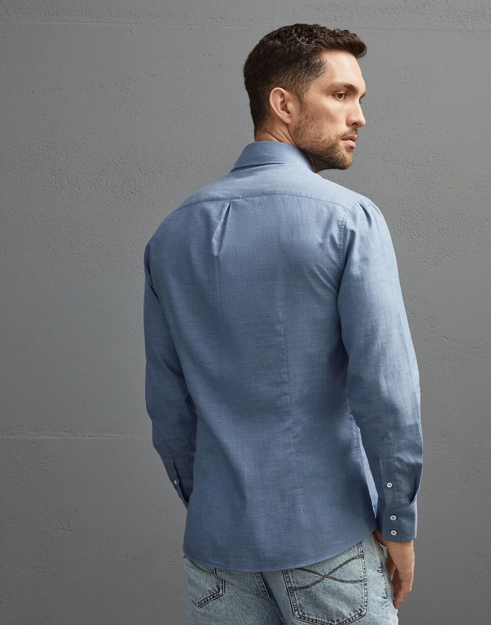 Blue Cotton Shirt
