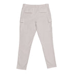 White Cotton Cargo Pants