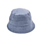 Blue Viscose Bucket Hat