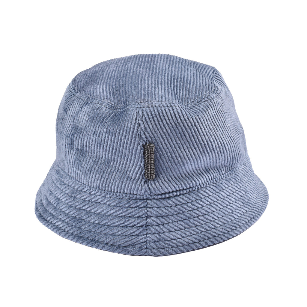 Blue Viscose Bucket Hat