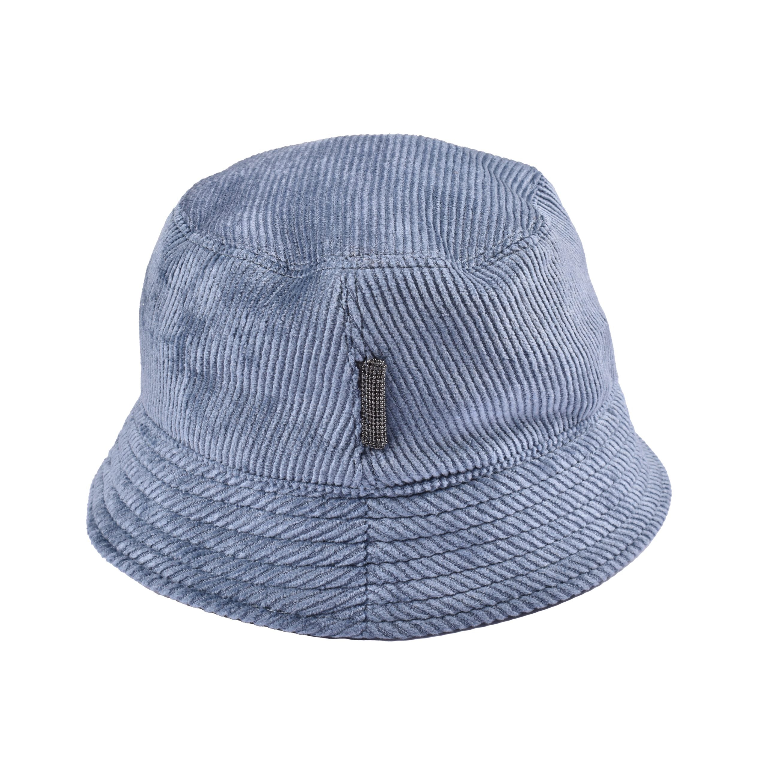 Blue Viscose Bucket Hat