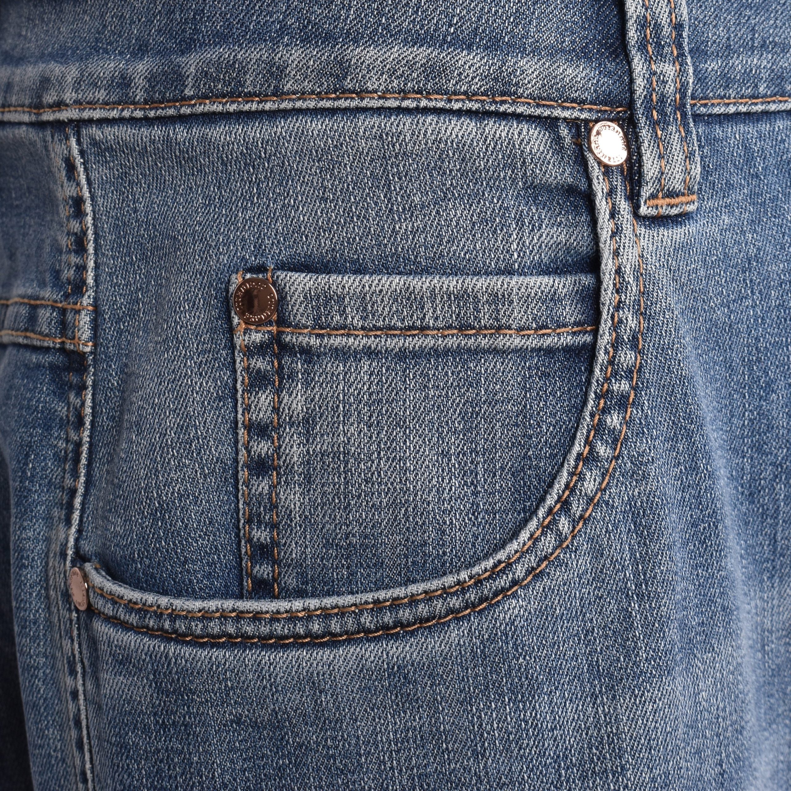 Blue Cotton Relaxed Fit Jeans