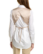 Beige Acetate Waistcoat