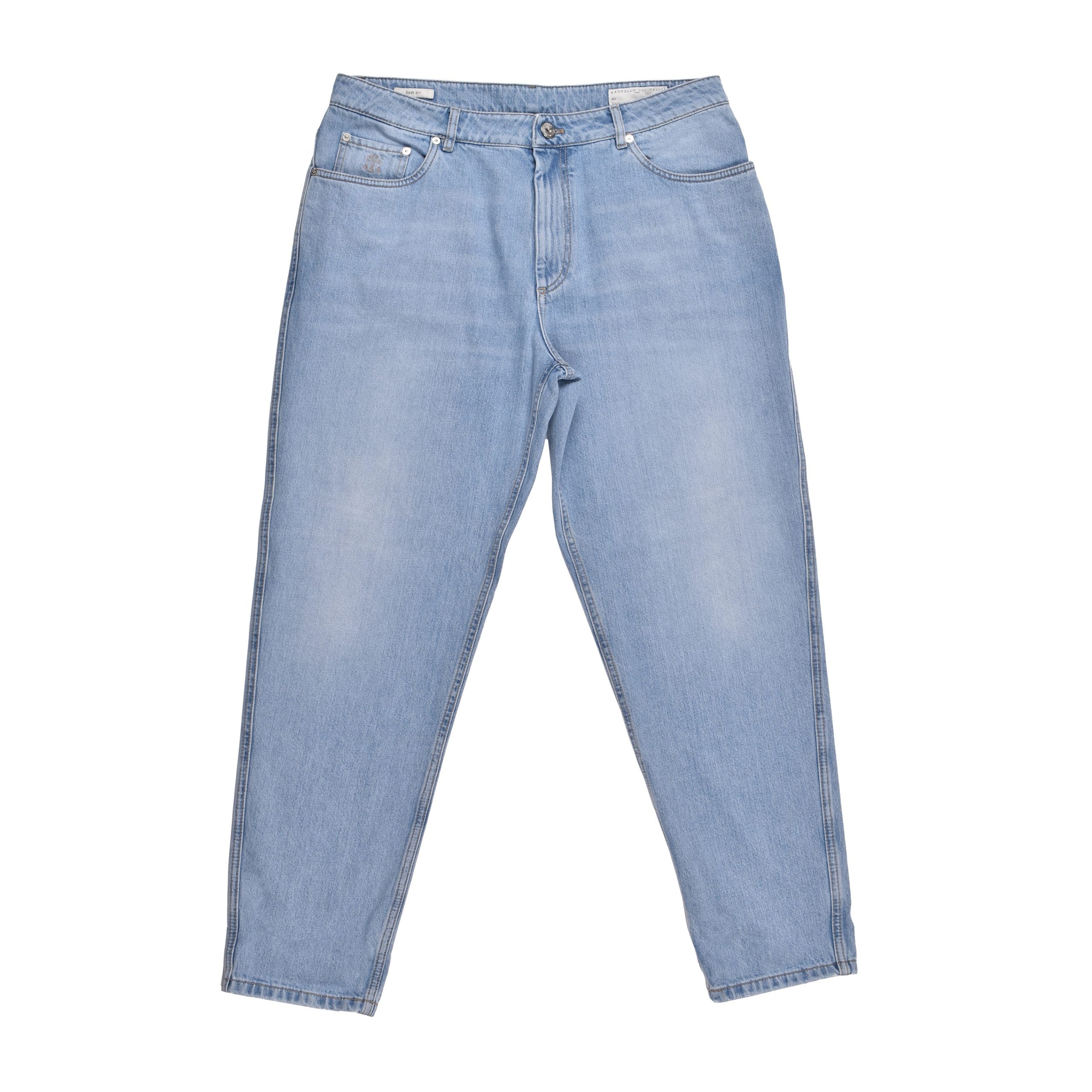 Blue Cotton Relaxed Fit Jeans