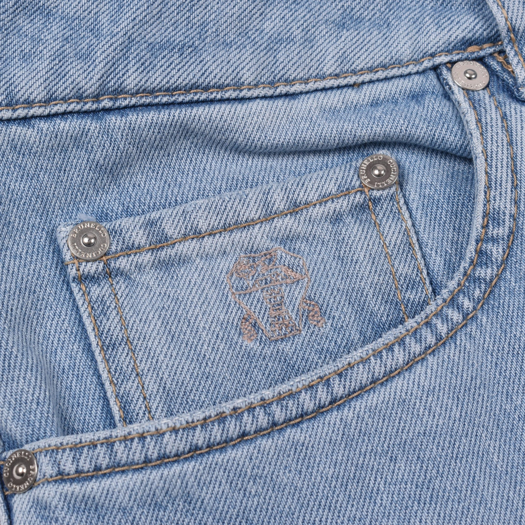 Blue Cotton Relaxed Fit Jeans