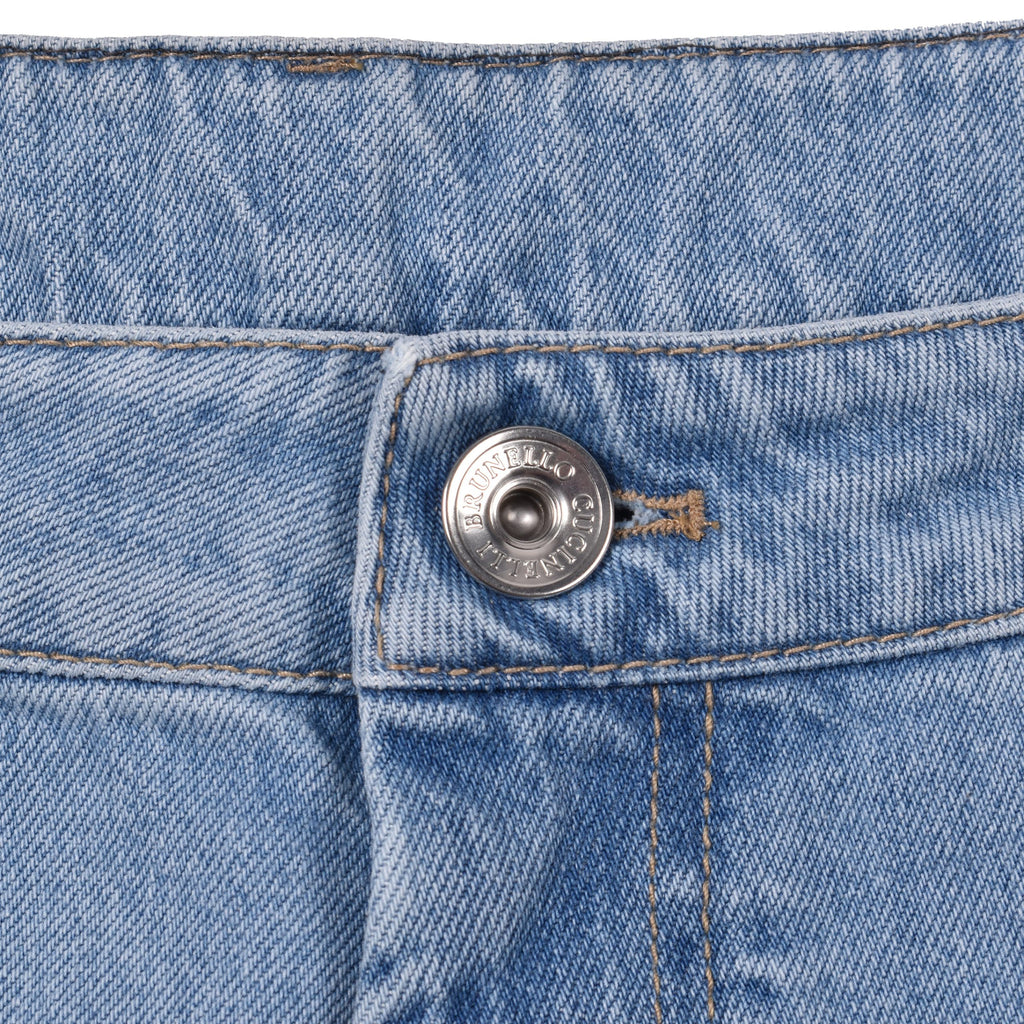 Blue Cotton Relaxed Fit Jeans