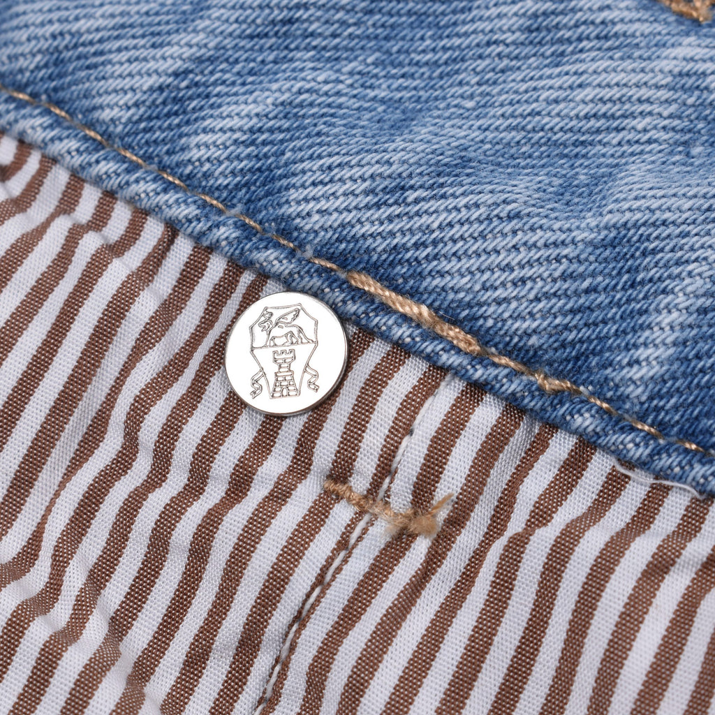 Blue Cotton Relaxed Fit Jeans