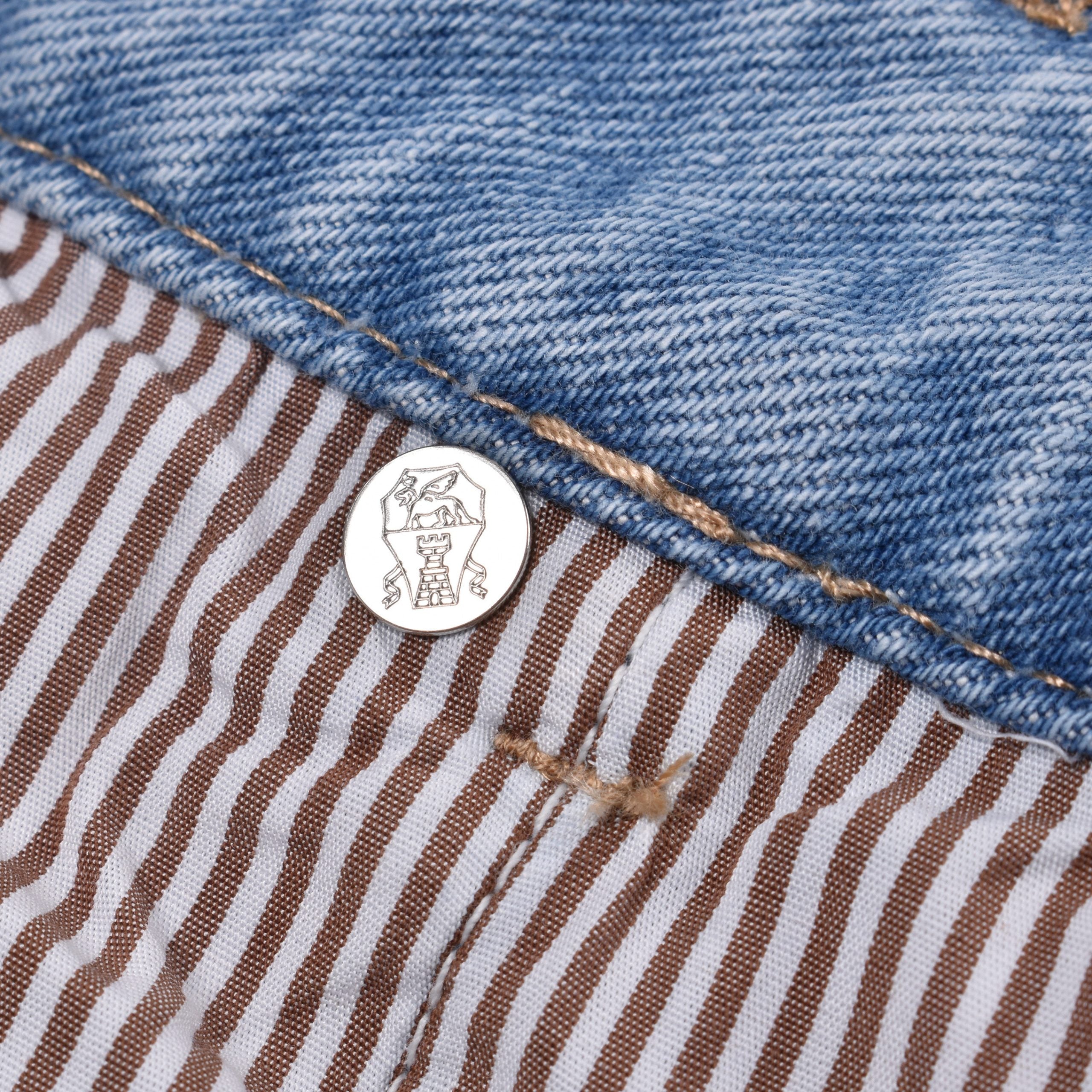 Blue Cotton Relaxed Fit Jeans